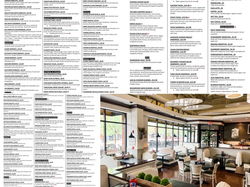Grade A Cafe Menu