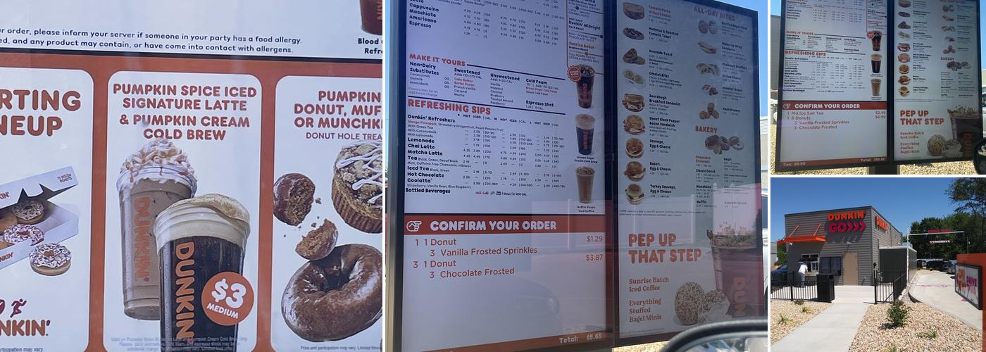Dunkin' Menu