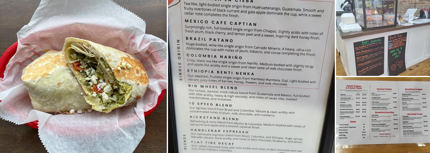 Red Bicycle Coffee & Crepes Menu