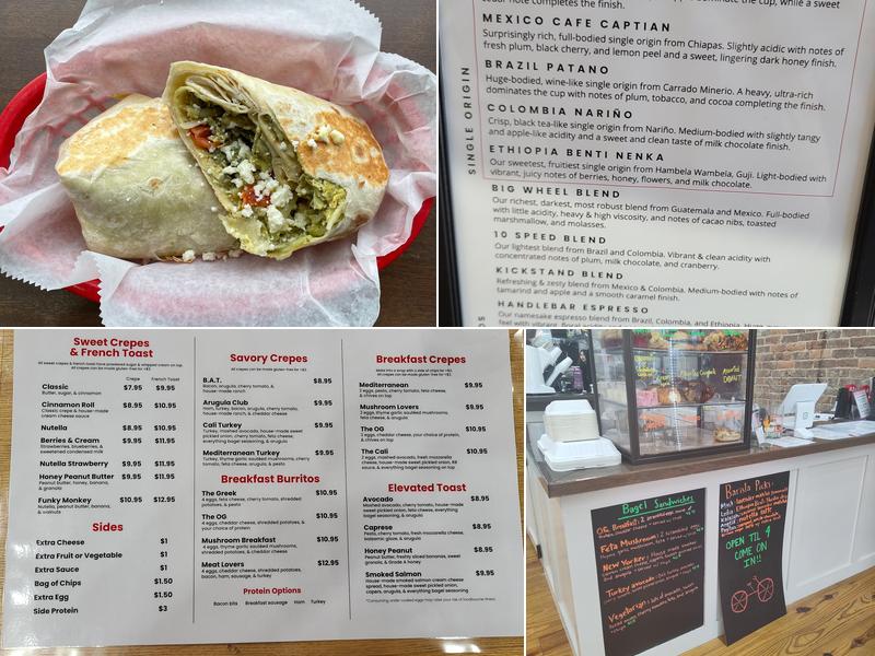 Red Bicycle Coffee & Crepes Menu