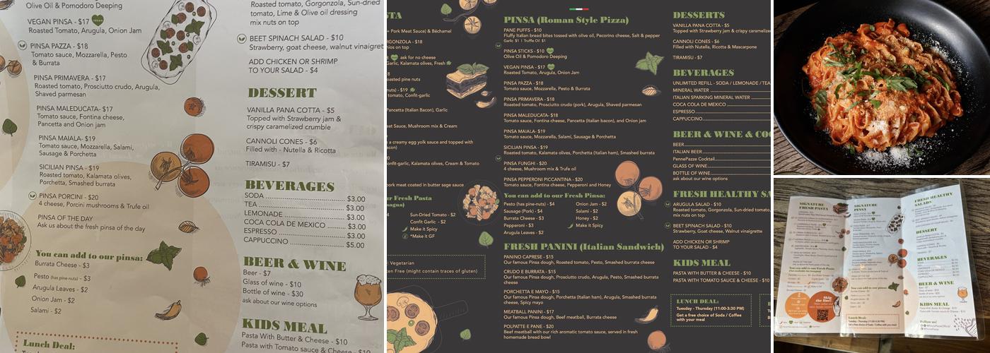 PennePazze Murfreesboro Menu