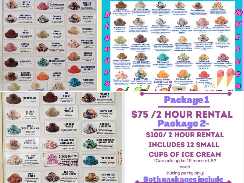 SMALL TOWN SCOOP Menu