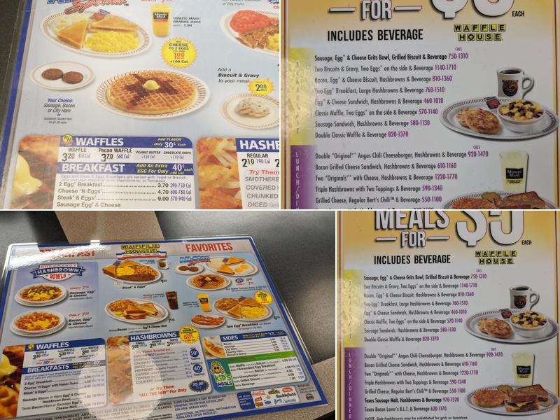 Waffle House Menu