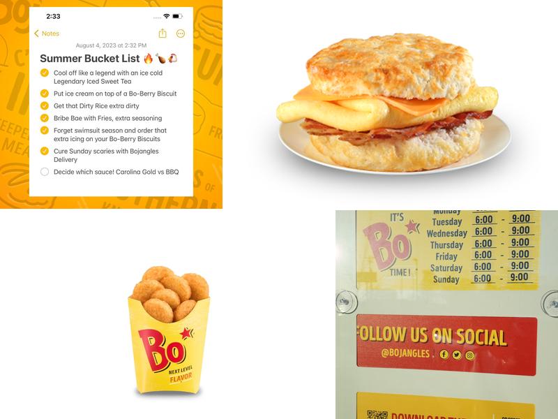 Bojangles Menu