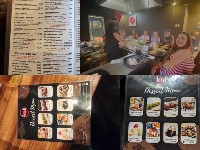 Koi Japanese Steakhouse & Sushi Menu