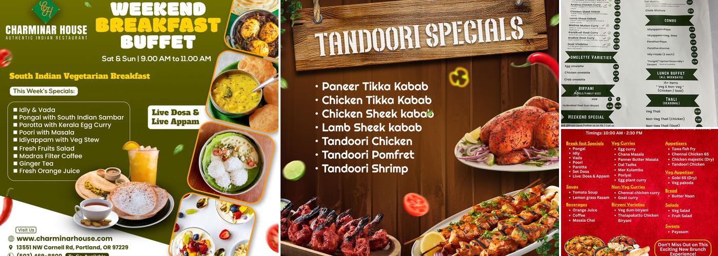 CHARMINAR HOUSE Menu