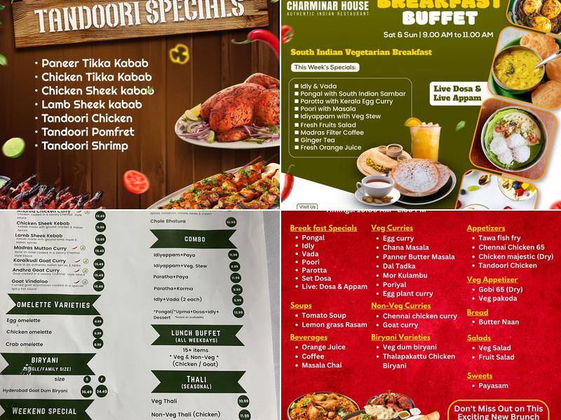 CHARMINAR HOUSE Menu