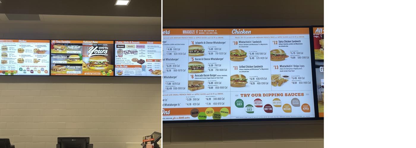 Whataburger Menu