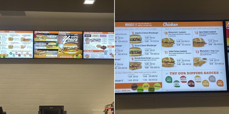Whataburger Menu