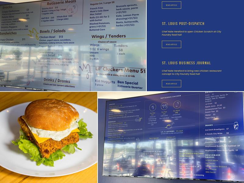 Chicken Scratch Menu