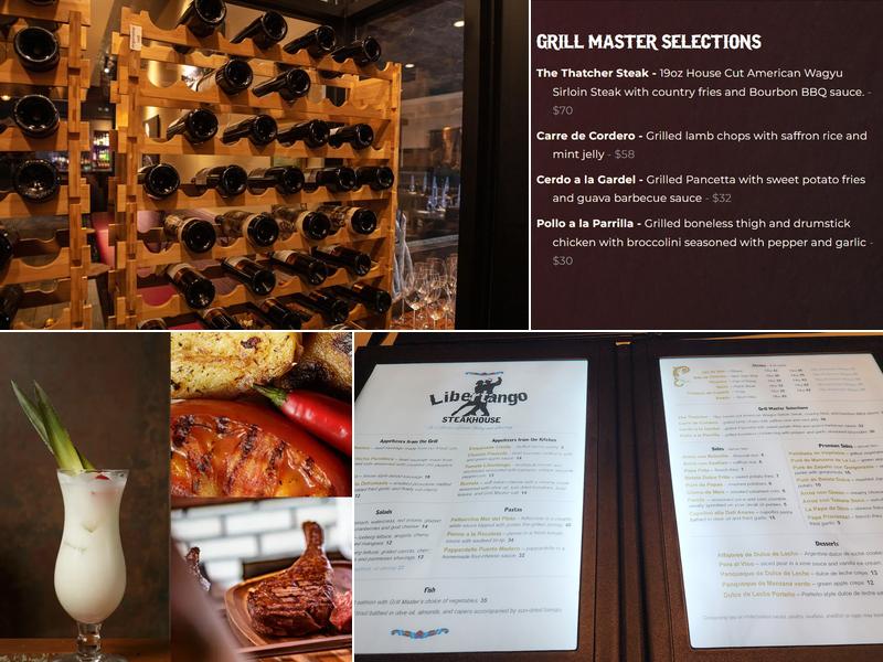Libertango Steakhouse Menu