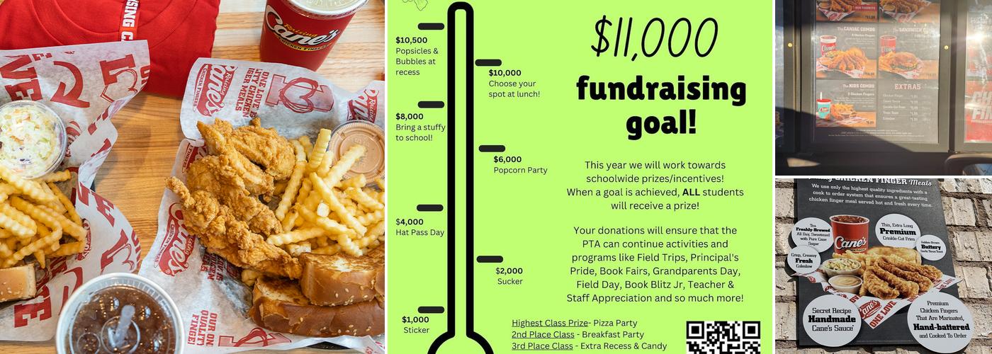 Raising Cane's Chicken Fingers Menu