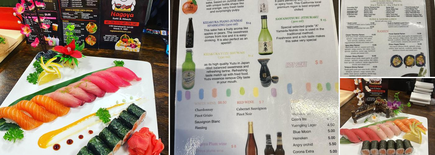 Nagoya Sushi & Hibachi Menu