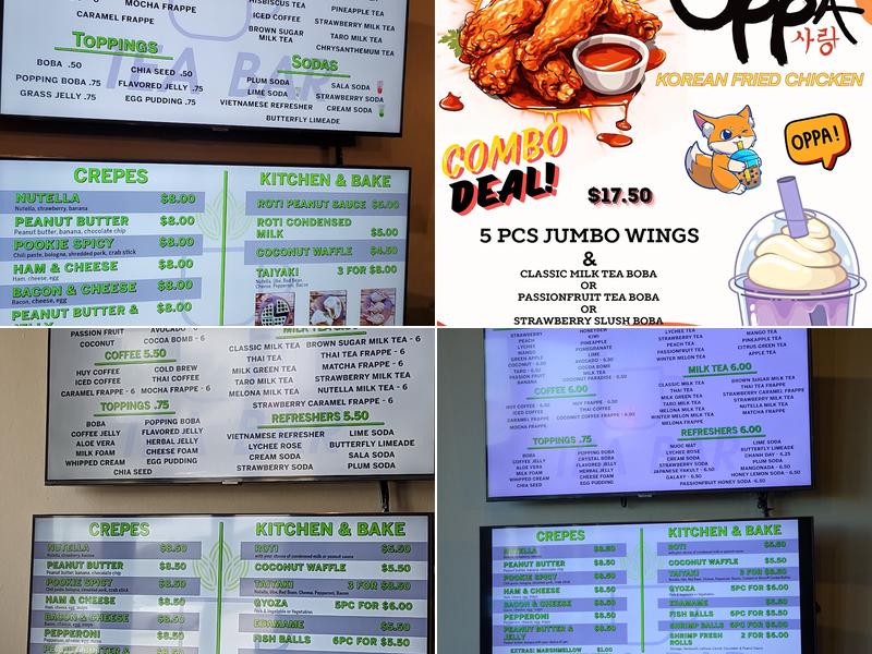 Tea Bar-Belle Chasse Menu