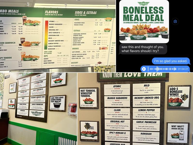 Wingstop Menu