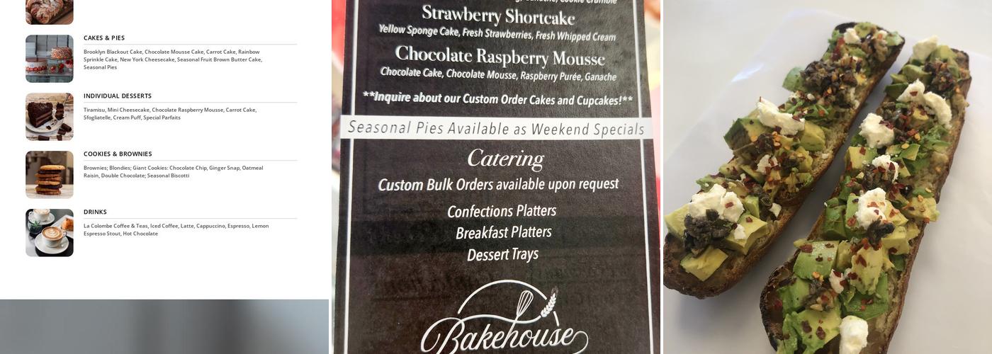 Bakehouse by Joe Murphy Menu