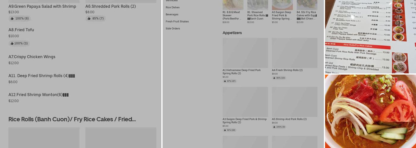 Feifung Kitchen Menu