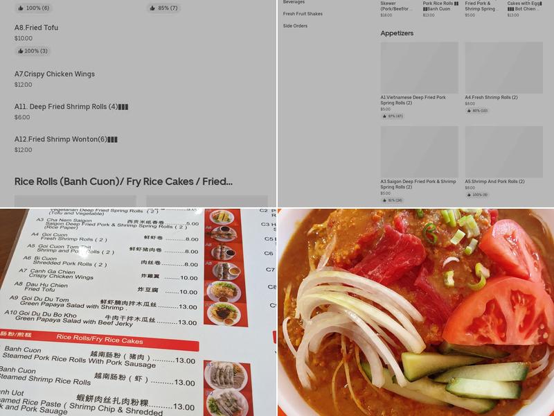 Feifung Kitchen Menu