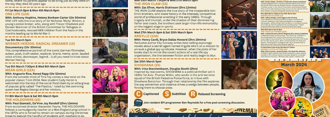 Stamford Arts Centre Menu