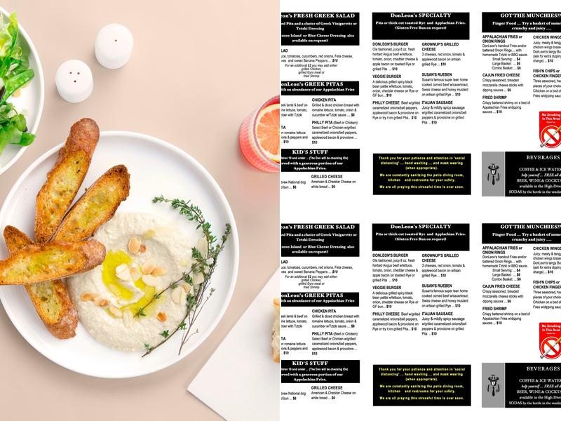 Don Leon's Menu