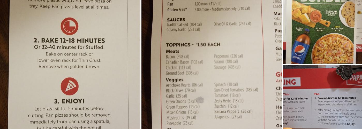 Papa Murphy's | Take 'N' Bake Pizza Menu