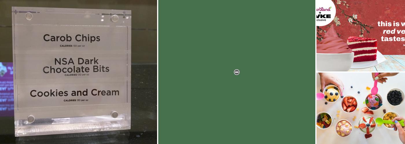 Yogurtland Valencia Menu