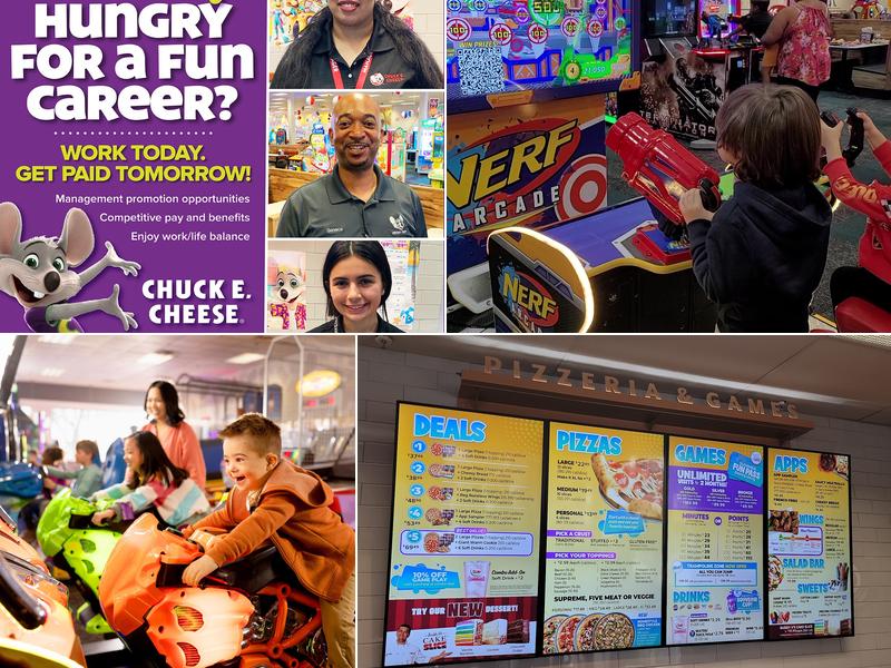 Chuck E. Cheese Menu