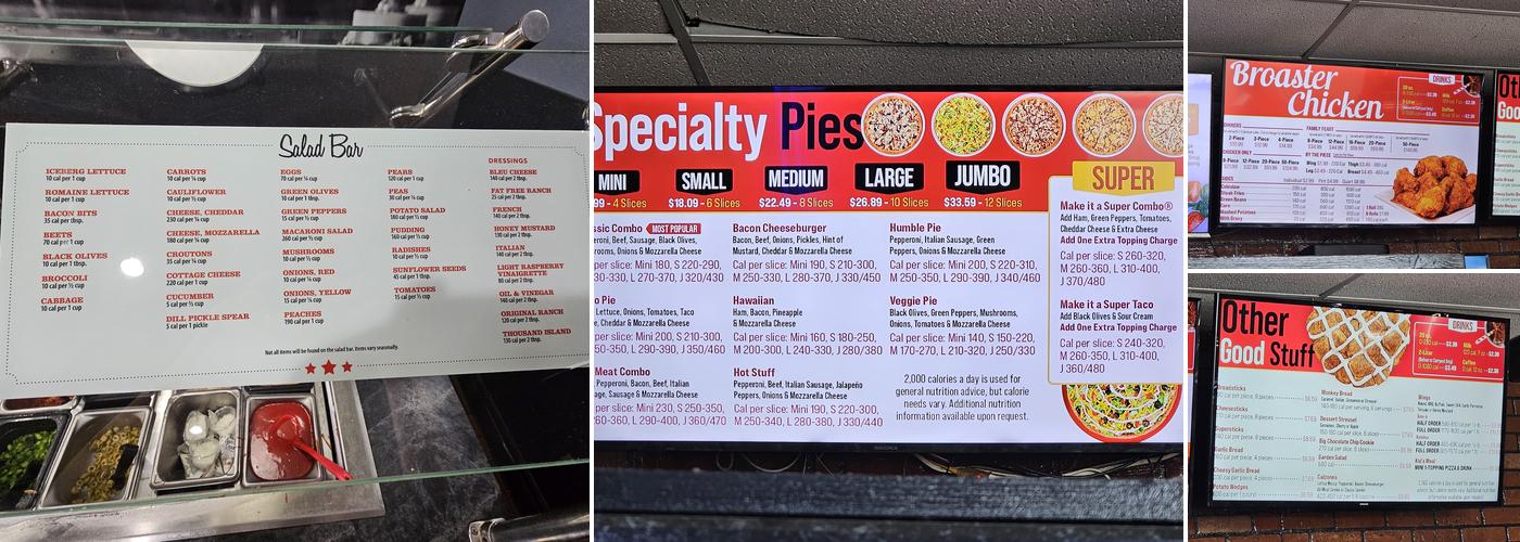 Godfather's Pizza Menu