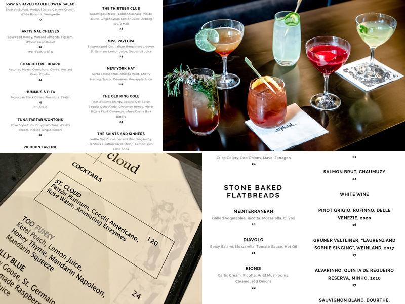 St. Cloud Rooftop Menu