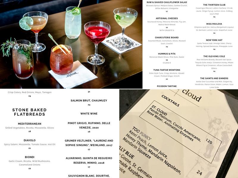 St. Cloud Rooftop Menu