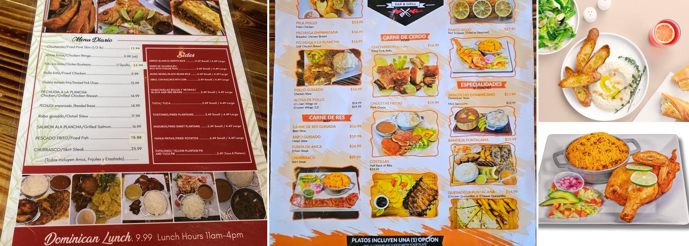 Punta Cana Bar & Grill Menu