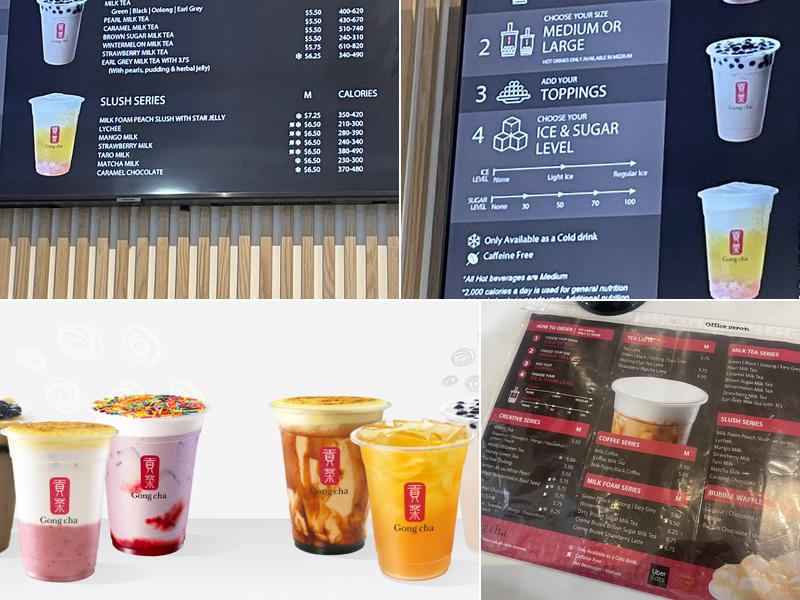Gong Cha Menu