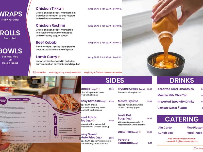 Bombay Eats / Bombay Wraps Menu