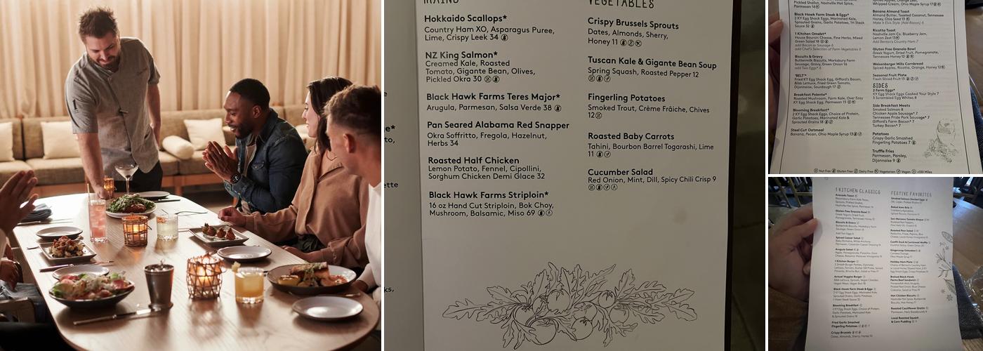 1 Kitchen Menu