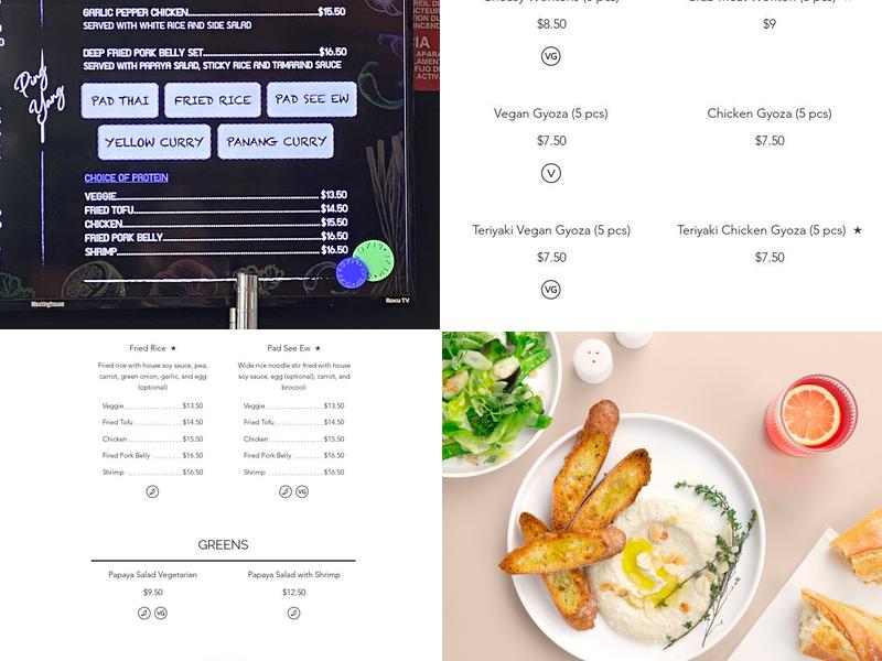 Ping Yang Menu