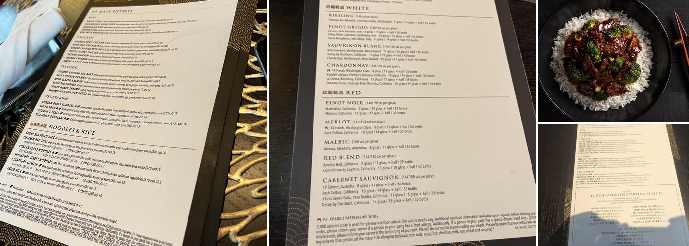 P.F. Chang's Menu