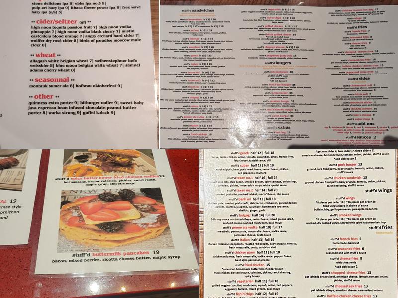 Stuff'd NYC Menu