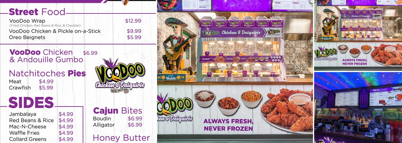 Voodoo Chicken & Daiquiris Menu
