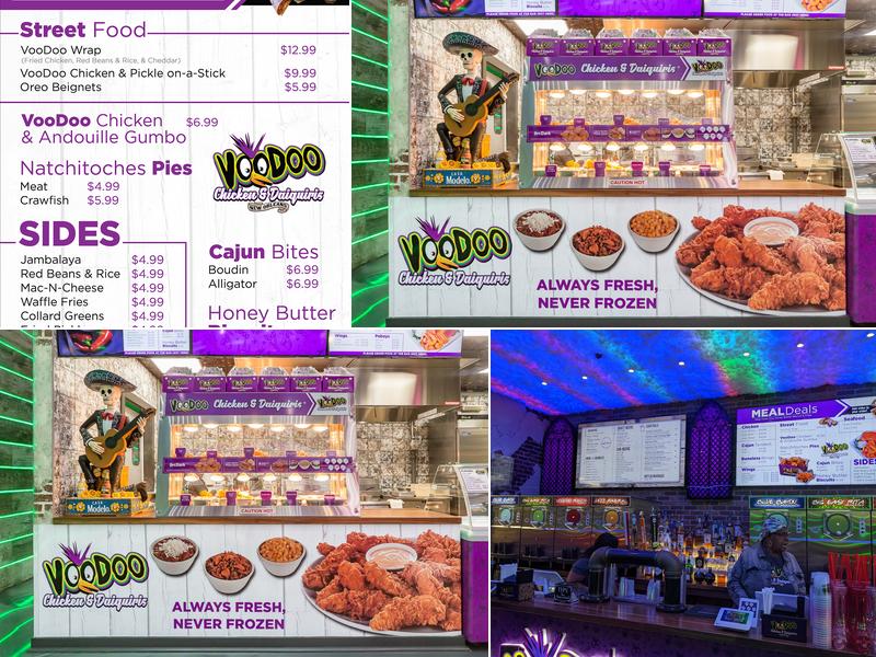 Voodoo Chicken & Daiquiris Menu
