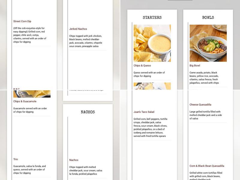 Juan's Flying Burrito - Oak Street Menu