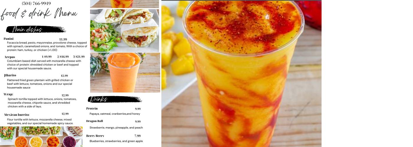 Cafetomas Uptown Menu