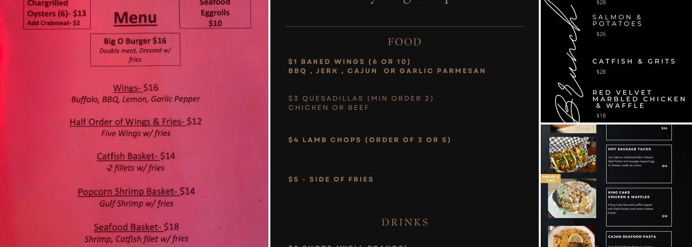 2OH9 Bar and Restaurant Menu