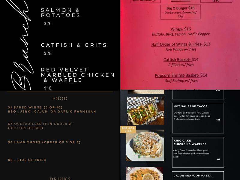 2OH9 Bar and Restaurant Menu