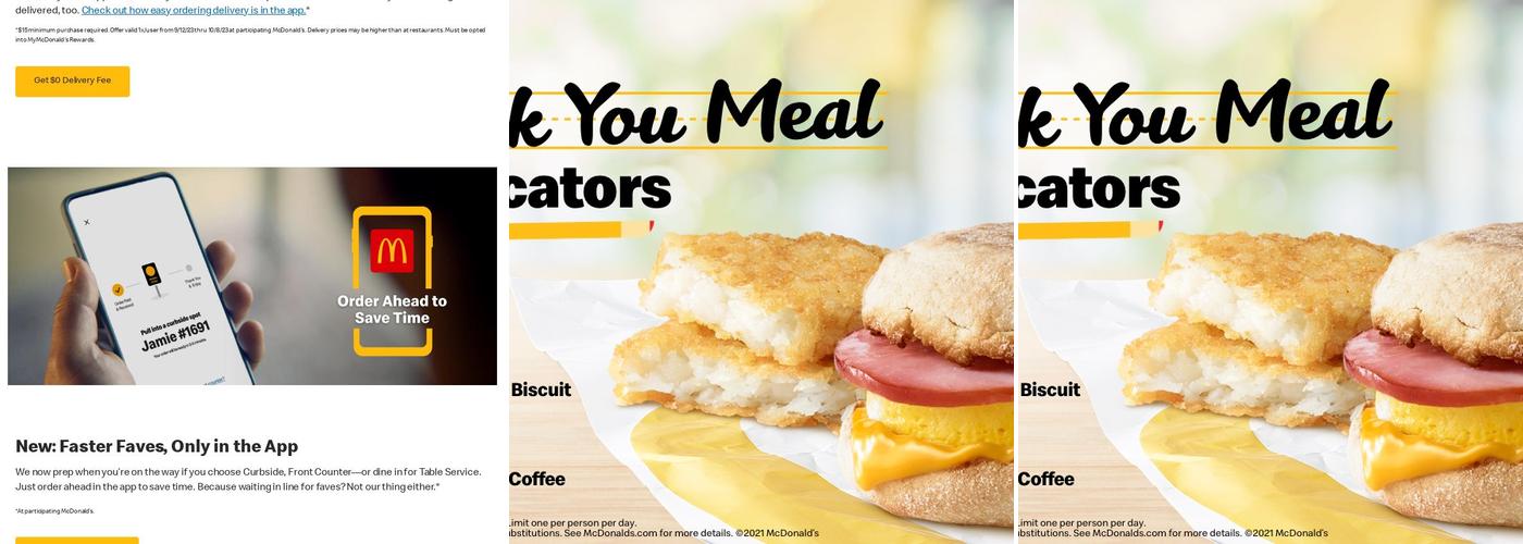 McDonald’s Menu