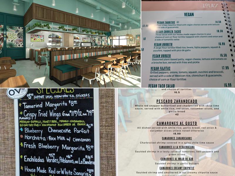 Lola's Beach Cantina Menu