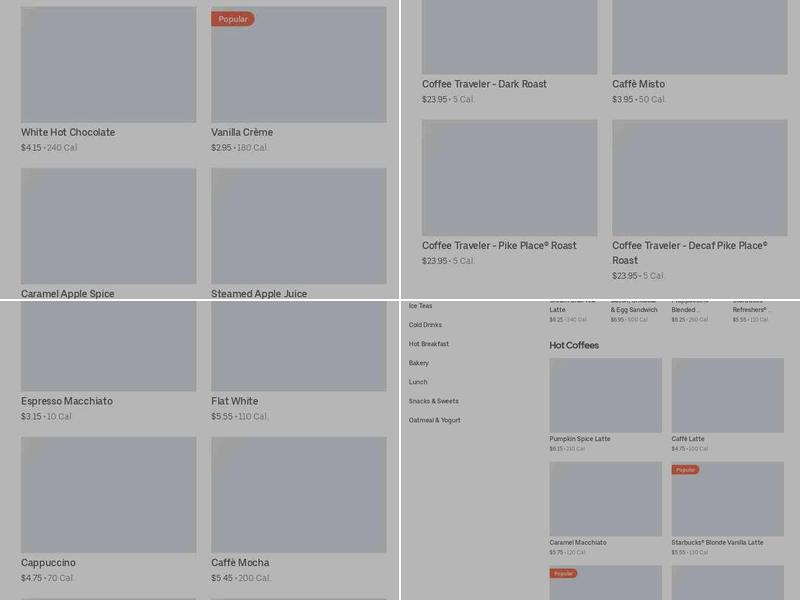 Starbucks Menu