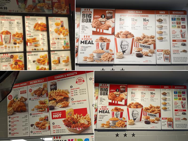 KFC Menu