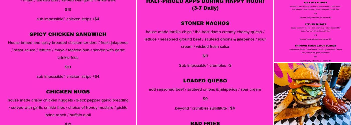 RADBAR Menu
