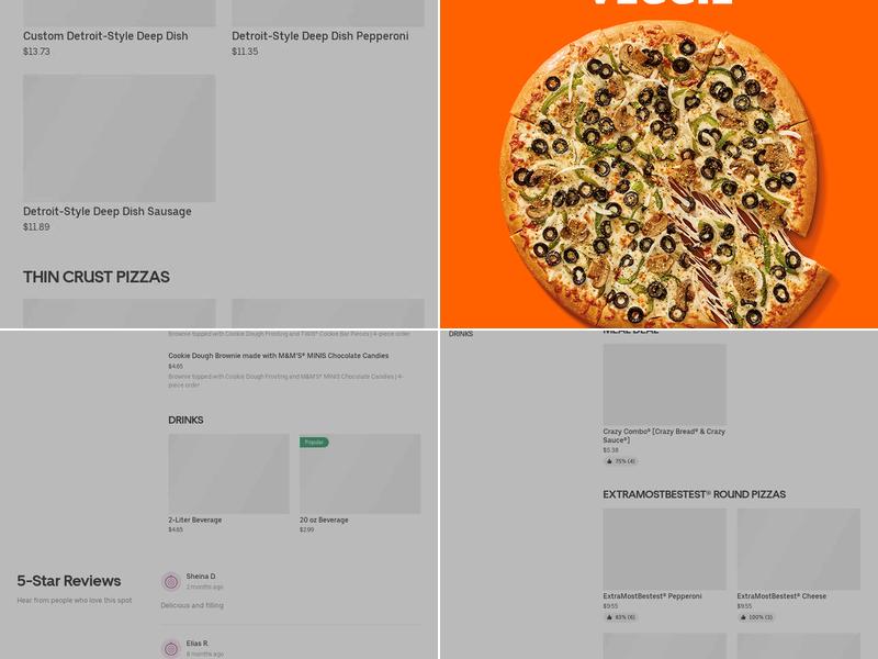 Little Caesars Pizza Menu