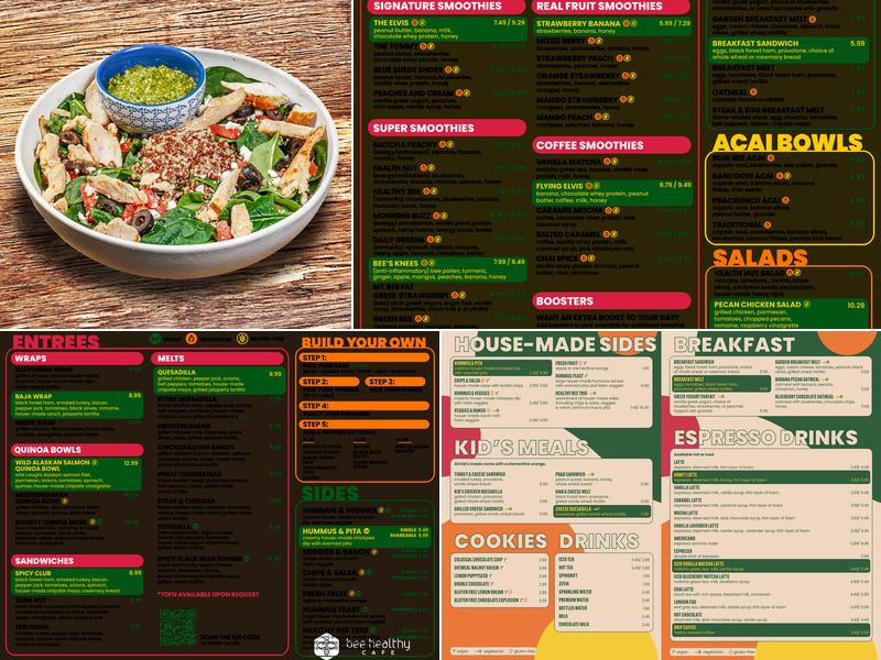 Bee Healthy Cafe (Continental Resources HQ) Menu